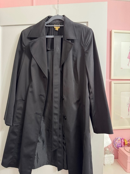 Caslon Jackets & Blazers - Caslon Black Single-Breasted Trench Coat